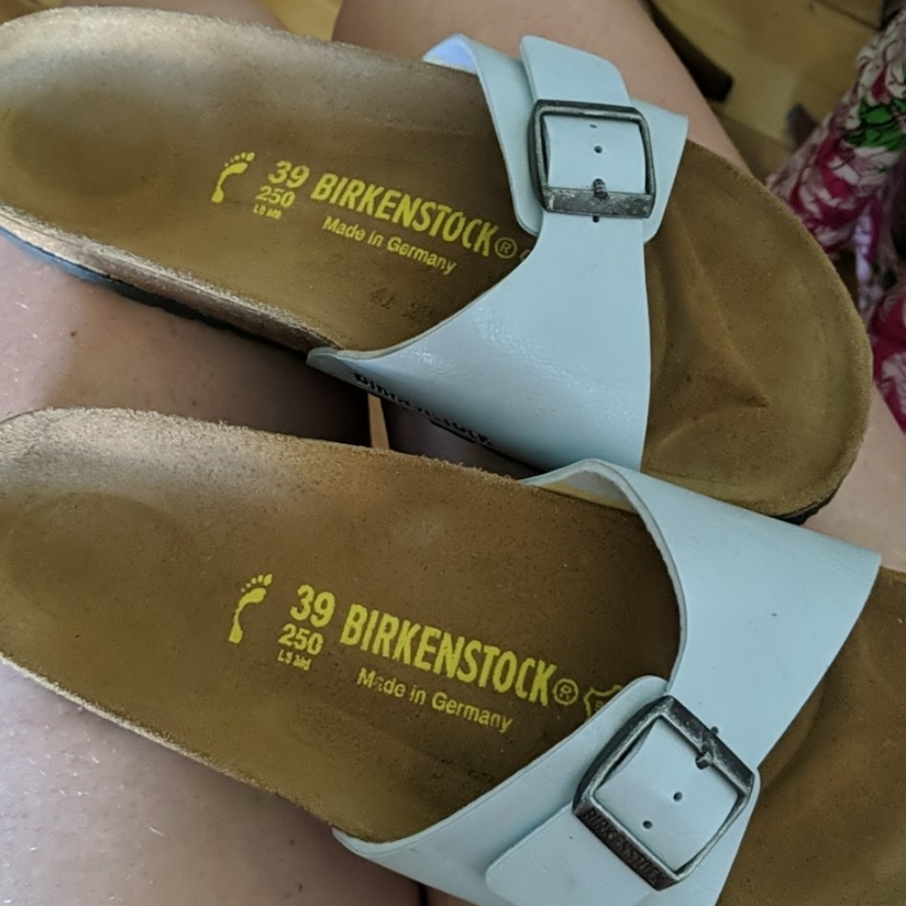 Single strap Birkenstock sandals